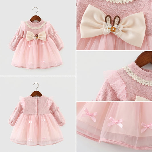 👑 Little Princess Royal Tulle Winter Holiday Dress ✨