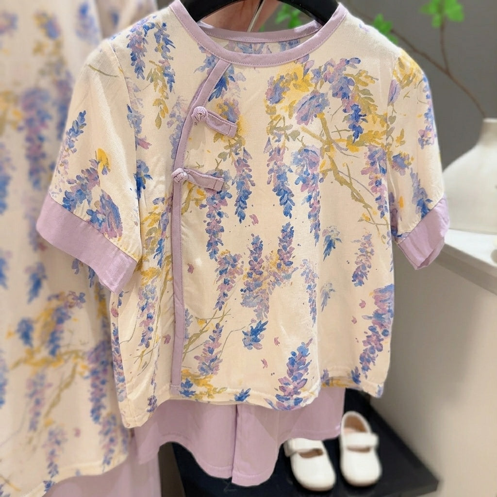 Mommy & Me Luxe Cotton-Silk 4-Pc Co-ord Set