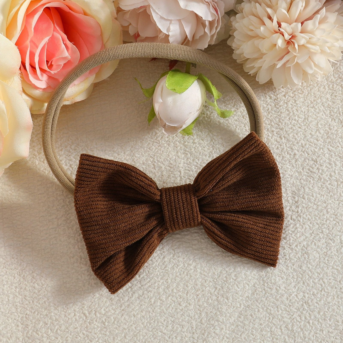 🎀 3-Piece Winter Ribbed Long-Sleeve Romper + Double-Layer Suspender Skirt + Bow Headband Set 🎀
