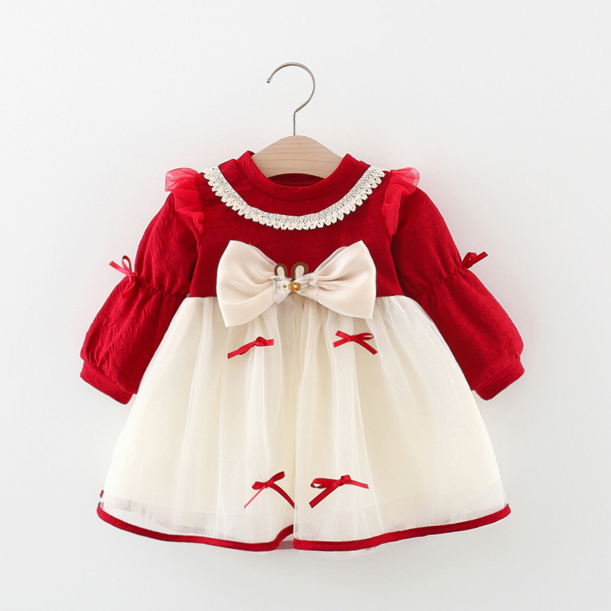 👑 Little Princess Royal Tulle Winter Holiday Dress ✨