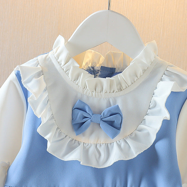 ✨ Royal Blue Winter Princess Dress ✨