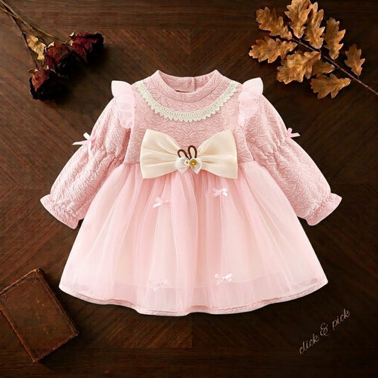 👑 Little Princess Royal Tulle Winter Holiday Dress ✨