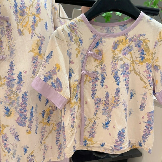 Mommy & Me Luxe Cotton-Silk 4-Pc Co-ord Set